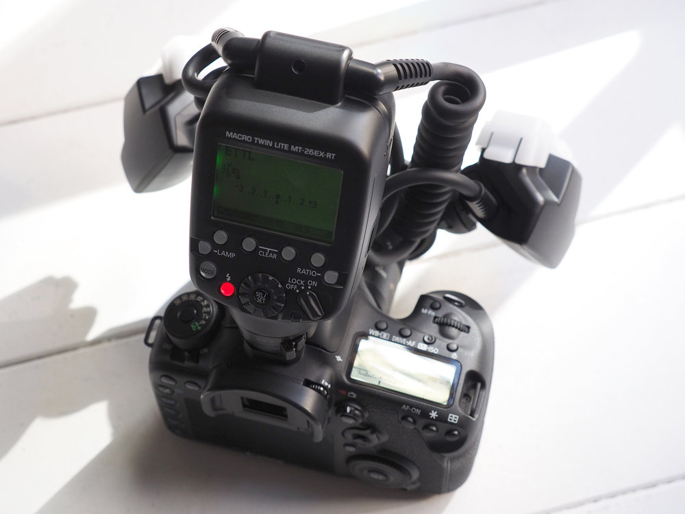 Canon MT26EXRT Macro Twin Lite Images